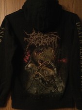 Cattle Decapitation- Death Atlas -Black Hoodie/Graphic/Full Zip/No Tag/Pockets