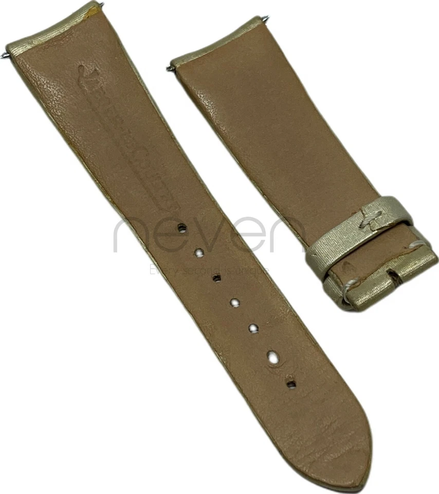 JAEGER LECOULTRE - BRACELET - GENUINE LEATHER - BROWN, BEIGE - 19X16MM - Image 2 of 2