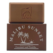 Gents Moisturizing Bar Soap for Men Bath and Shower Malibu Sunset Pack of 1