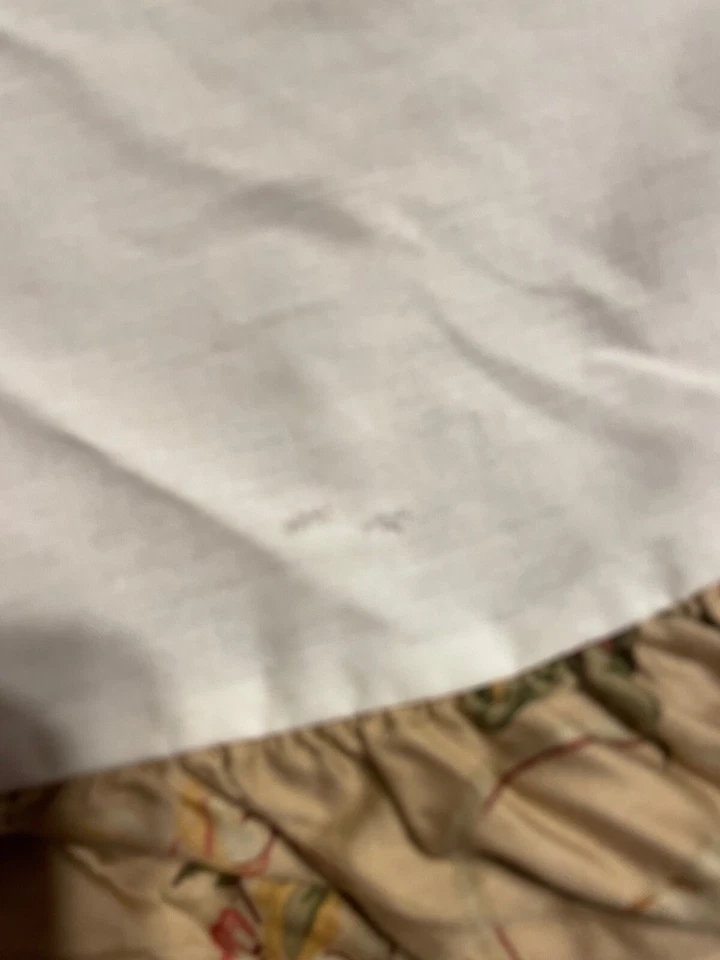 Ralph Lauren Guinevere King Bedskirt Dust Ruffle Egyptian Cotton Sateen Floralf - Image 4 of 4