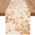 Fall Table Runner Maple Leaves Branches Glitter Table Decorations 13'' x 72''