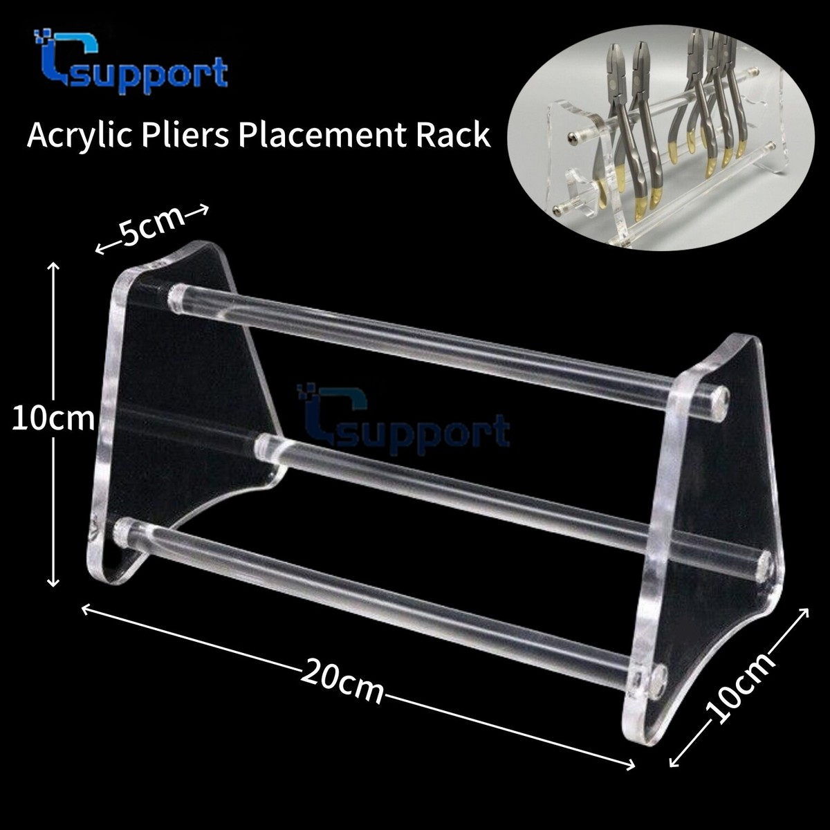 Dental Pliers Acrylic Rack – Holder For Orthodontic Instruments – Plier Organizer