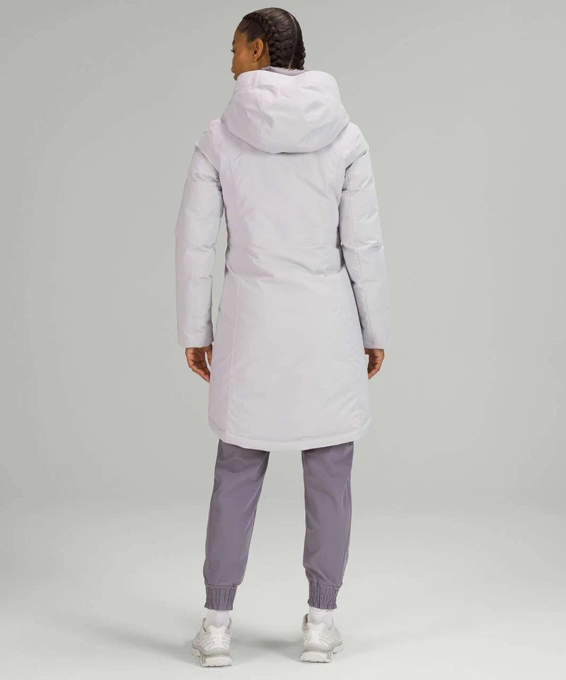 NWT LULULEMON WOMENS SNOW WARRIOR PARKA Size 2 Chrome - W4BTRS - $245 - Image 2 of 4