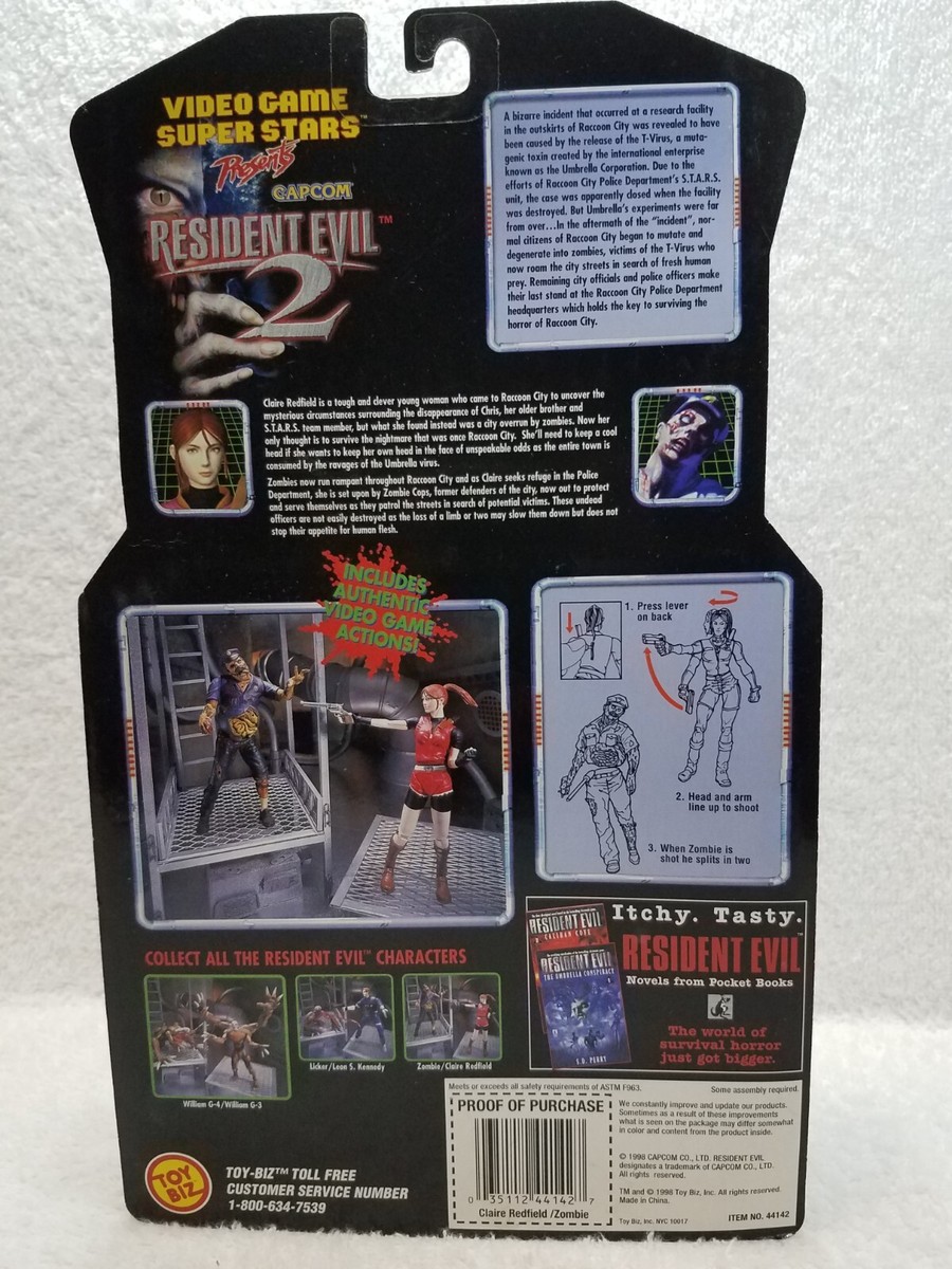 1998 Capcom Resident Evil 2 Claire Redfield & Zombie Cop | eBay 1998 Capcom Resident Evil 2 Claire Redfield & Zombie Cop | eBay