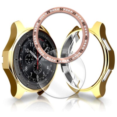 Screen Protector&Case&Ring Cover for Samsung Gear S3 Frontier SM-R765A 100% NEW