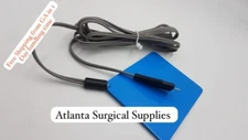 Ellman Surgitron H4 Grounding Patient Plate Reusable - Valley Lab Connector CE