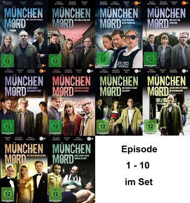 München Mord - Episode 1-10 / 10-Filme-Set # 10-DVD-SET-NEU