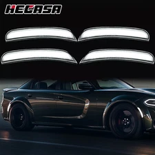 HECASA For Dodge Charger 15-22 Front+Rear Fender Side Marker Light Lamp LED Set