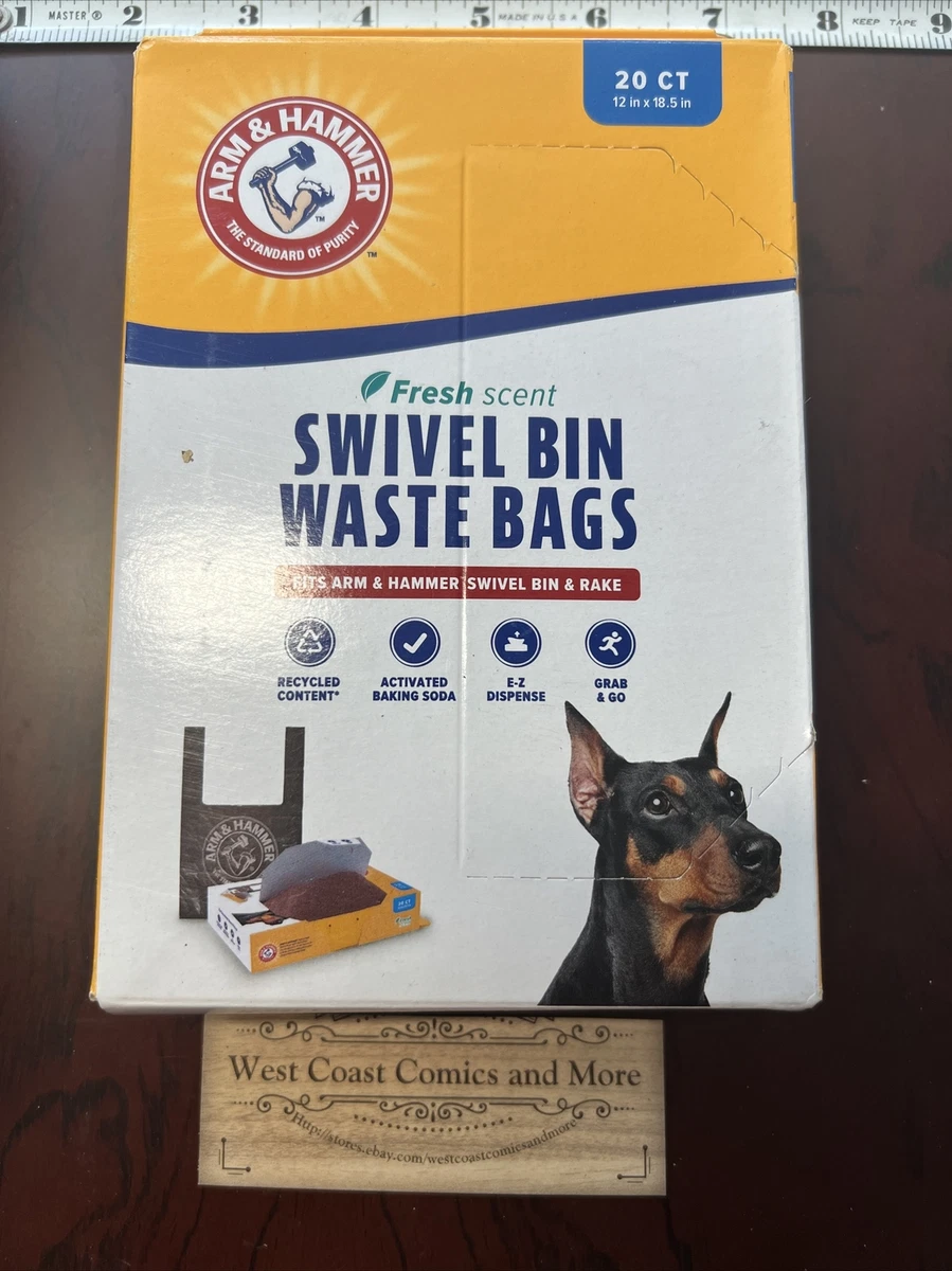 Arm and hammer clearance swivel bin waste bags