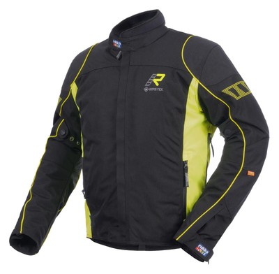 Rukka Trave-R GTX Motorcycle Jacket Men's (Black/Neon Yellow) Size: 54