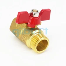 1/4" 3/8" 1/2" 3/4" BSP Female-Male Brass Ball Valve Butterfly Valve With Handle