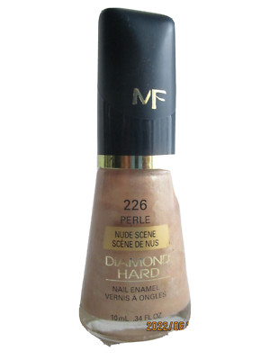 Max Factor Diamond Hard Nail Polish #226 Perle Nude Scene Vintage