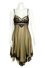 Alberto Makali  Special Occasion Beaded Sexy Slip Dress by Gold Club Dress 8