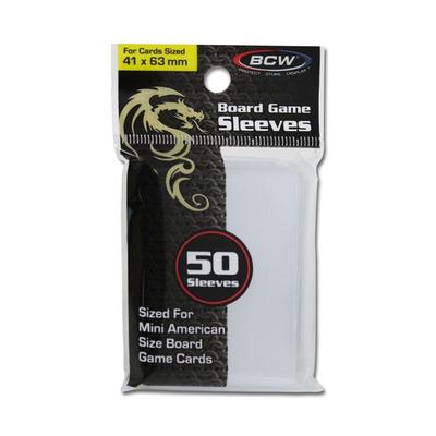 mini american card sleeves Ryker Board Game Protectors (100 Qty, Clear, 41x63 mm) : Toys & Games What are they BCW Board Game Sleeves -