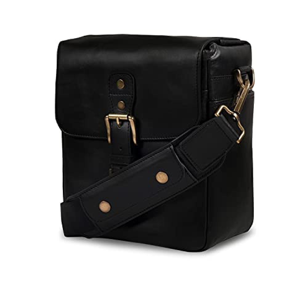 (TG. Taglia Unica) MegaGear MG1521 Messenger Bag in pelle per fotocamere Mirrorl