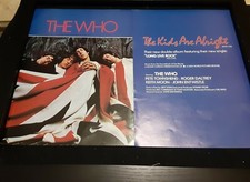 The Who The Kids Are Alright Rare Original Promo Poster Ad Framed! #2