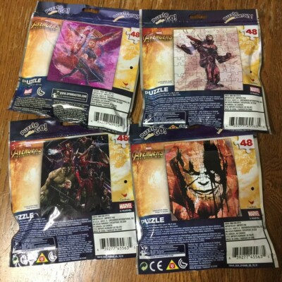 New Marvel Avengers Infinity War Puzzle To Go (4 Pack) | eBay