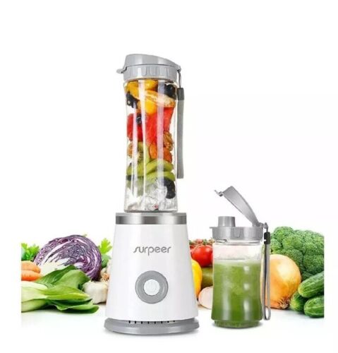 SURPEER Smoothie 350W Ice Blender and Juicer, Automatic Fruit Blender - Picture 1 of 7