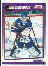 JOHN VANBIESBROUCK 1991-92 SCORE CARD MINT CONDITION