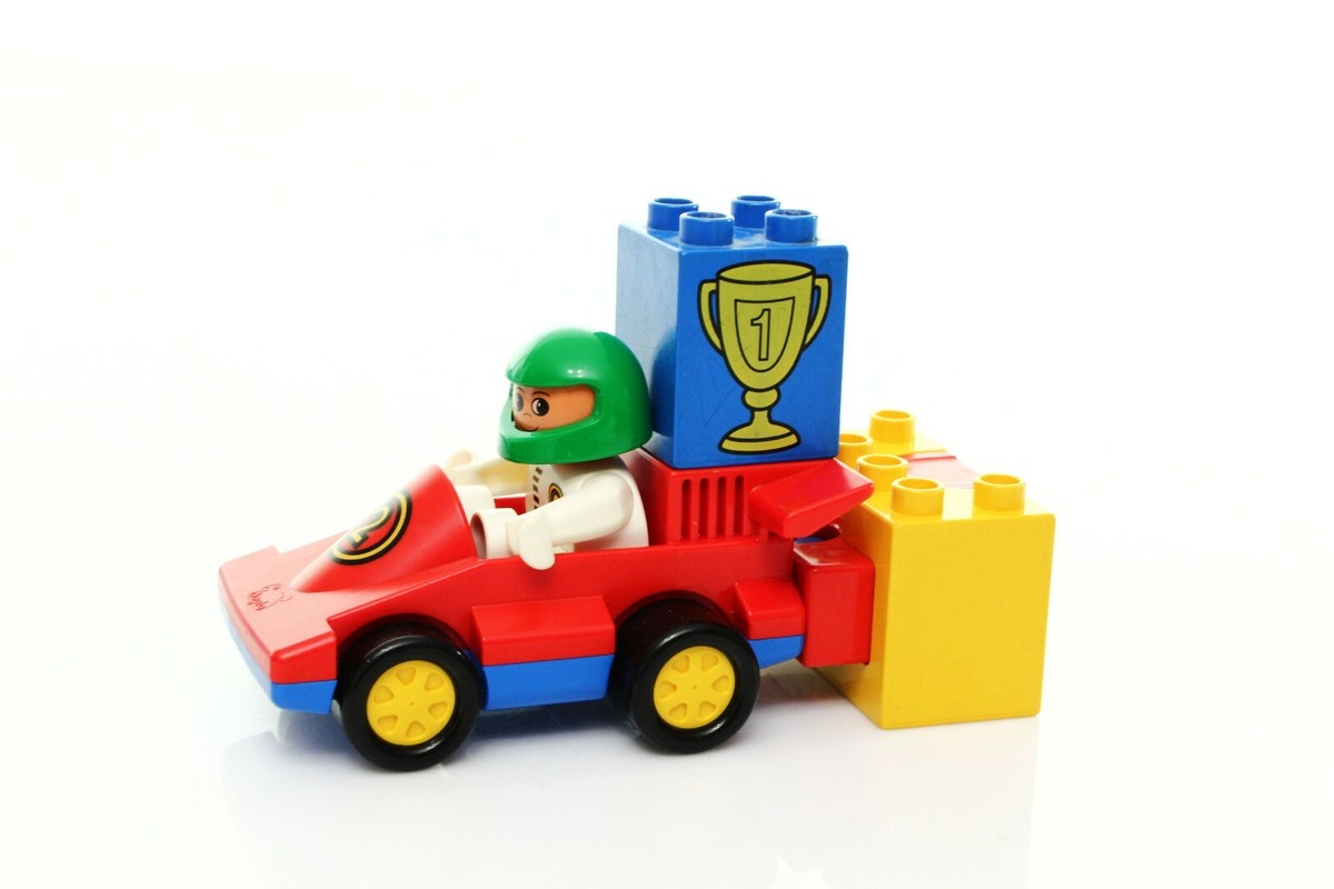 Lego Duplo Town Race Set 2607 Catapult Racer 100% complete vintage 