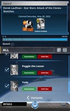 Topps Star Wars Card Trader 2022 OA Derek Laufman AOTC Sketch - Inserts+ Award