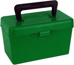 MTM Deluxe Ammo Box 50-rounds X-large Rifle Calibers Green - H50-XL-10