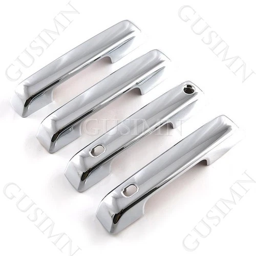 For 2021-2025 Ford F150 Chrome 4 Door Handle COVERS FRONTS w/ 2 SMART KEYS