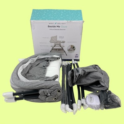 Baby Delight Beside Me Doze Deluxe Bedside Bassinet Gray BD06110 #OB1173
