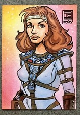 MOTU Masters Of The Universe Teela Personal Sketch Card Tim Shinn Original Art