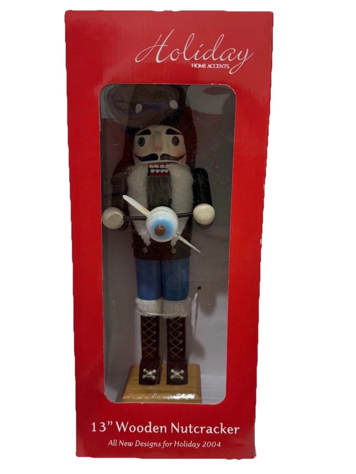 Home Accents Limited Edition 13" Wooden Detailed Collectible Pirate Nutcracker