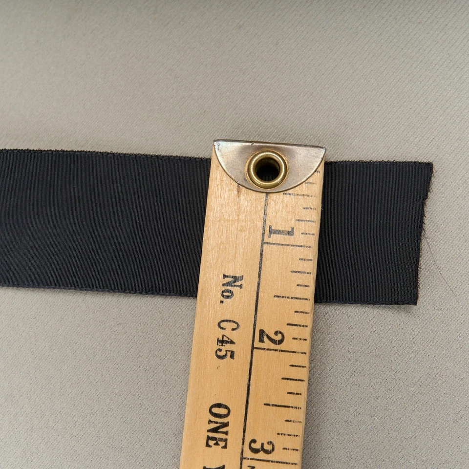 Vintage Black Velvet Ribbon 1.5" Wide Nylon 43 Yards Made in England - Image 3 of 4