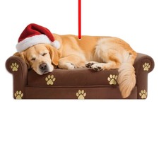 D4DREAM Sleepy Golden Retriever Ornament - 3.54x1.8 Acrylic Dog Ornament for ...