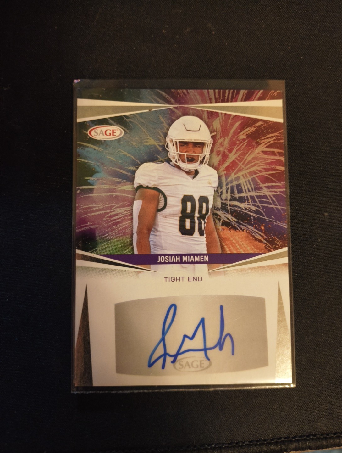 2025 Sage BLUE Variation Auto Autograph JOSIAH MIAMEN