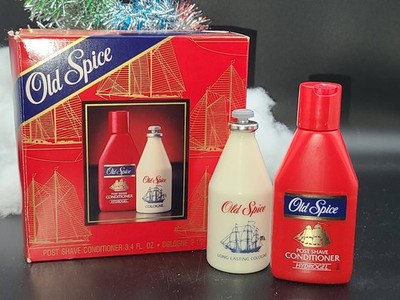 Vtg Shulton Old Spice Post Shave Conditioner Hydrogel 3.4oz + COLOGNE 2.5 OZ BOX