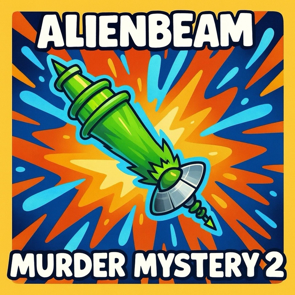 Murder Mystery 2 MM2 Alienbeam In Game Item - Very Rare Now!