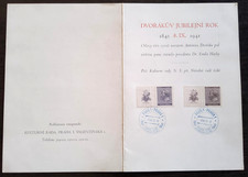 B&ouml;hmen u. M&auml;hren ,Faltblatt mit Sonderstempel -- Dvo&aacute;k ,8.IX.1941