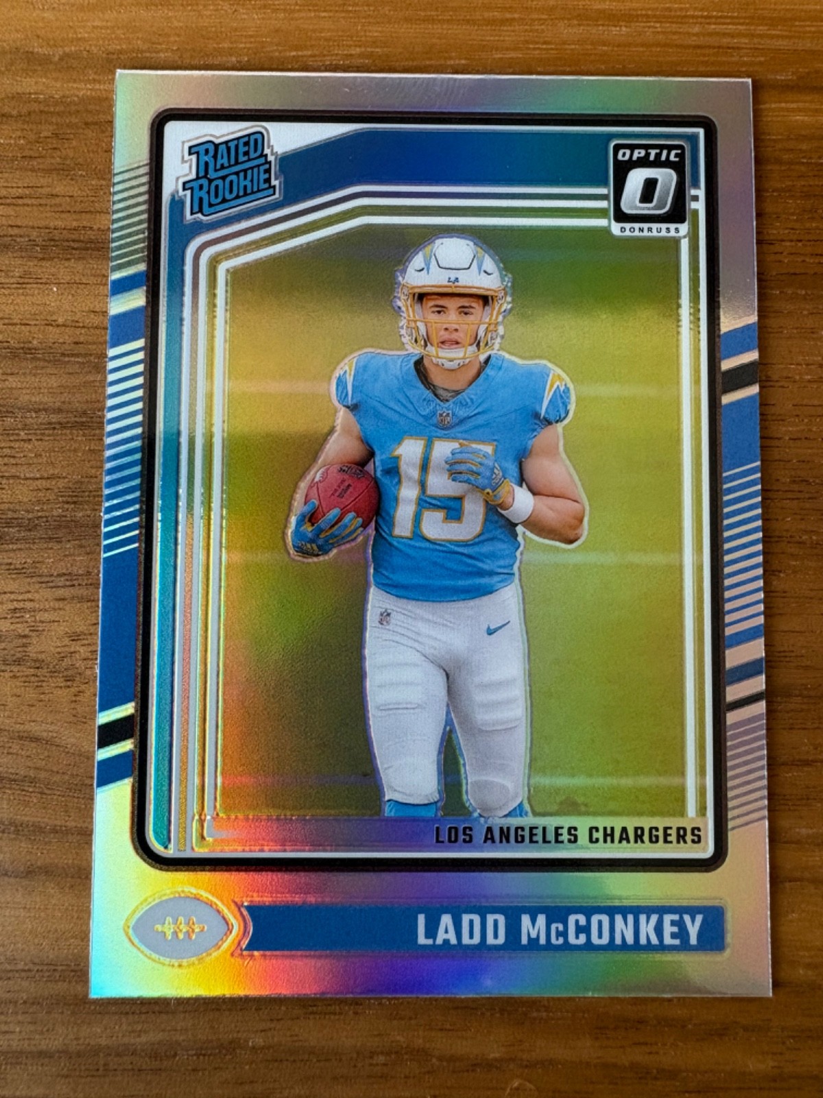 Ladd McConkey Panini Donruss Optic #266 Holo