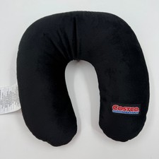 Costco Wholesale Black Microplush Travel Neck Pillow Polystyrene Bead Fill