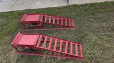 Pair Of 2t Hydraulic Lift Car Ramps - Heavy Duty Lifting Car Repair Ramps Jack