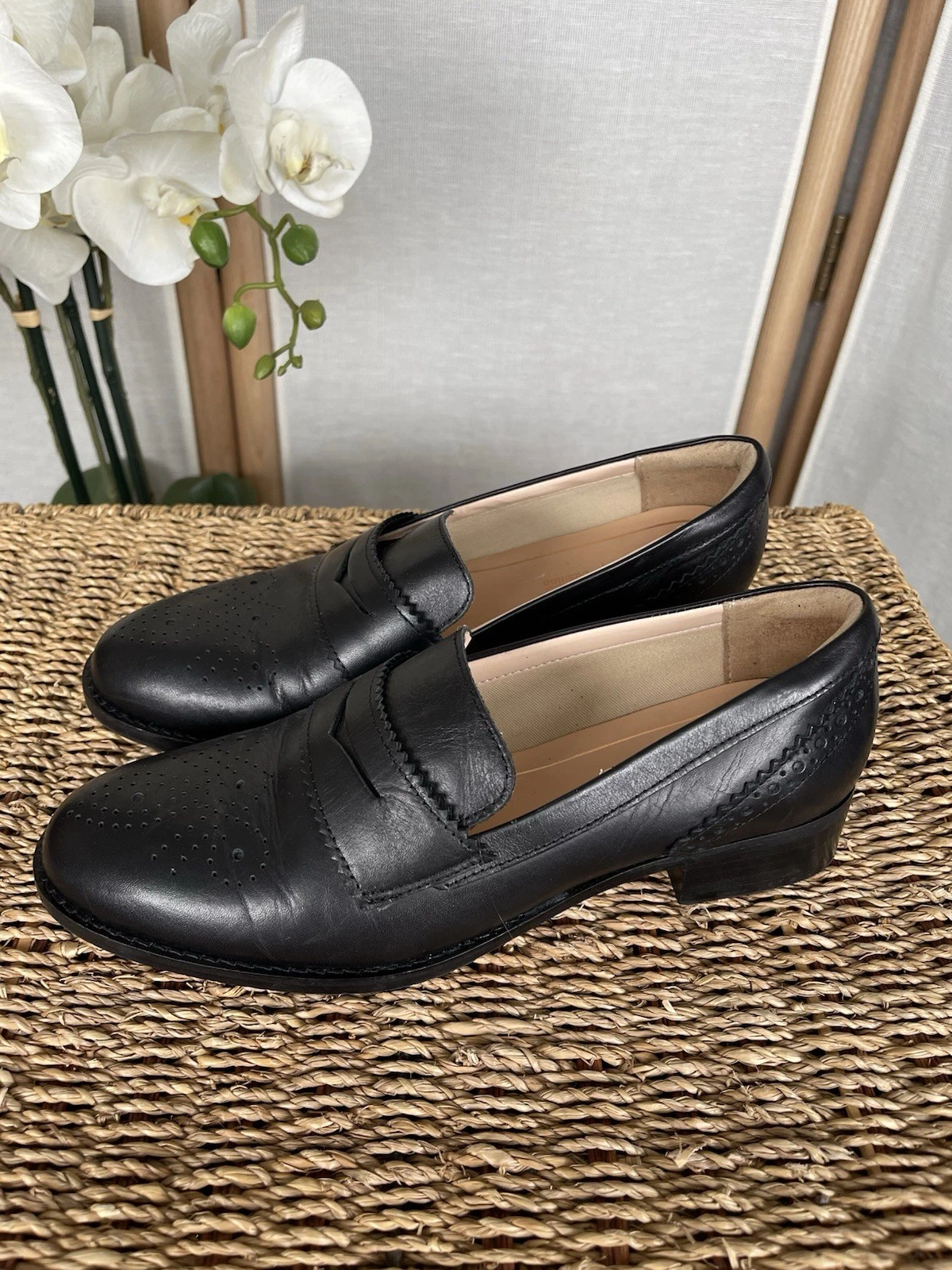 Mocassini Clarks in pelle nera UK 5 5