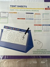 Dry Erase Pouch Tent And 24 Tent Sheets Math Homeschool Practice