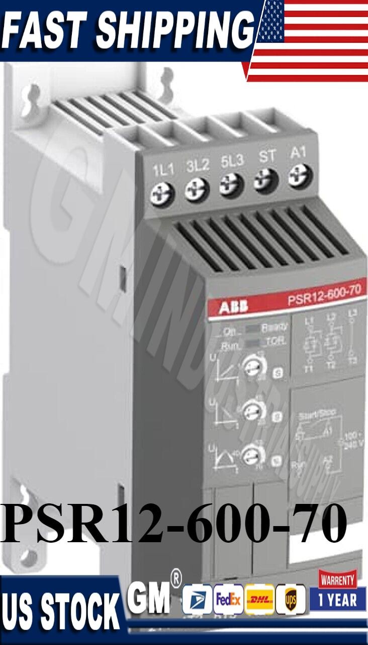 BRAND NEW ABB PSR12-600-70 1SFA896106R700 Soft Starter 5.5 kW US Free TAX