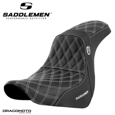 SITZBANK HARLEY SOFTTAIL SADDLEMEN Pro Series SDC Performance SC81829WHI 2-Up...