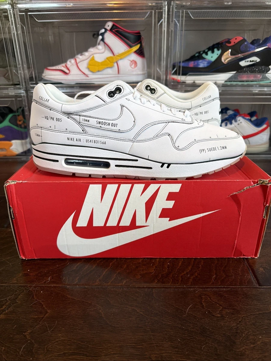 Nike Air Max 1 Sketch To Shelf - Black for sale | eBay