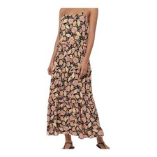 NWT Loft Beach Botanical Printed Ruffle Tiered Maxi Dress Size SP Bohemian