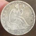 1849 O Seated Liberty SILVER Half Dollar ~ 90% Silver 50c