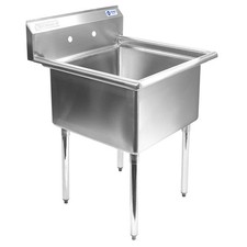 OPEN BOX - Commercial Stainless Steel Kitchen Utility Sink - 30" Wide