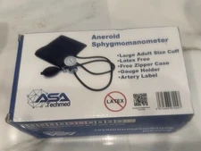 ASA Techmed Aneroid Sphygmomanometer Adult Size Cuff Latex Free 📦 