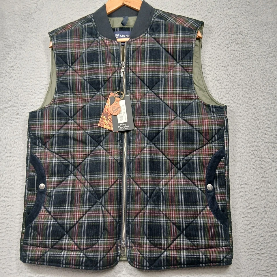 Cremieux Plaid Quilted Vest Men's Medium 38 Down East Collection NWT - Image 2 of 4