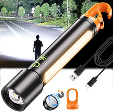 Rechargeable Led Flashlight High Lumens,30W Super Bright Flashlight,2000 Lumen M